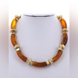 Chic Gold and Brown Women's Necklace